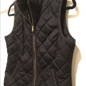 Black Quilted Vest
